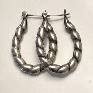 Sterling silver 925 hoop earrings